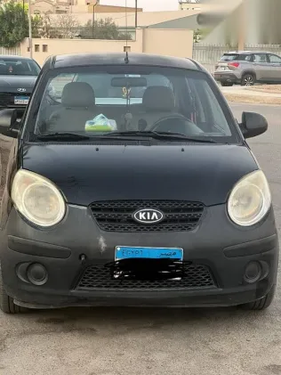 كيا بيكانتو 2008 أسود مستعملة للبيع